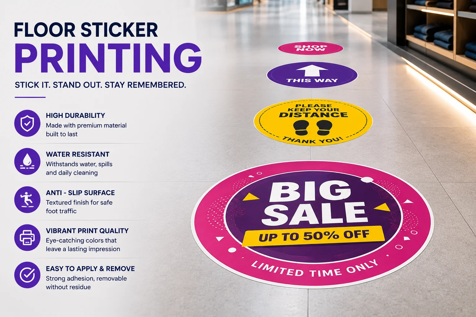 Floor Sticker Printing