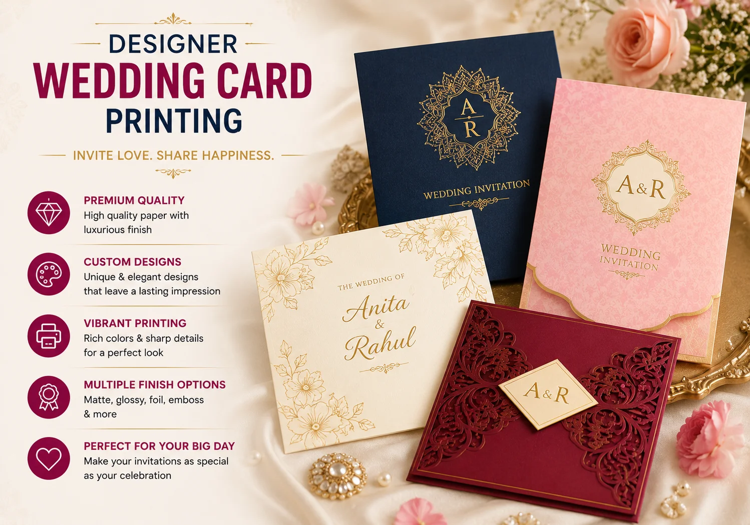 Designer Wedding Card Printing
