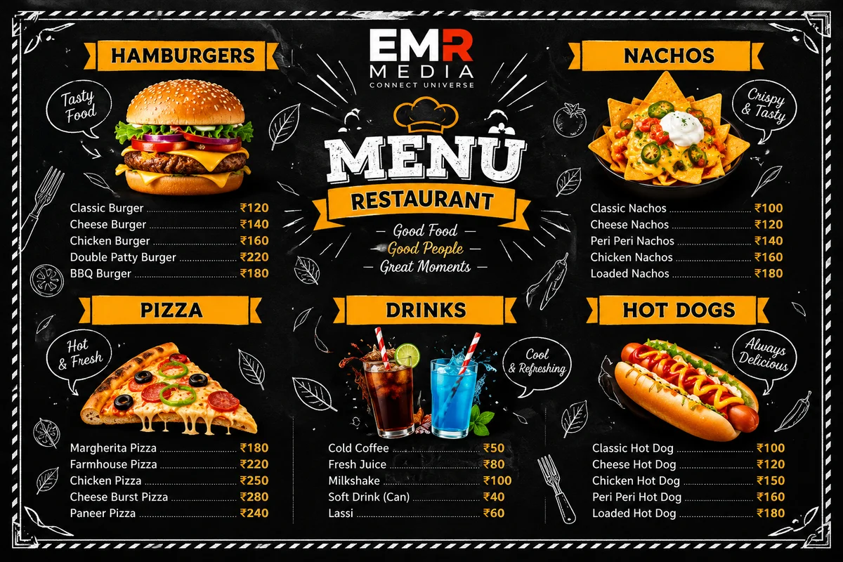 Menu Card Printing - image 1